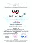 Certyfikat ISO 9001:2008